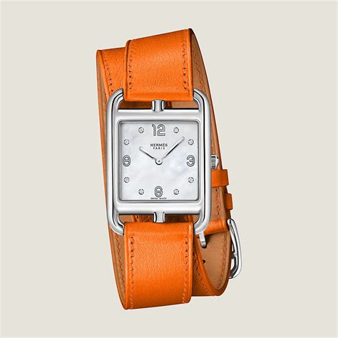 hermes orologio cinturino rosso|Orologio Cape Cod, Modello grande, 37 mm .